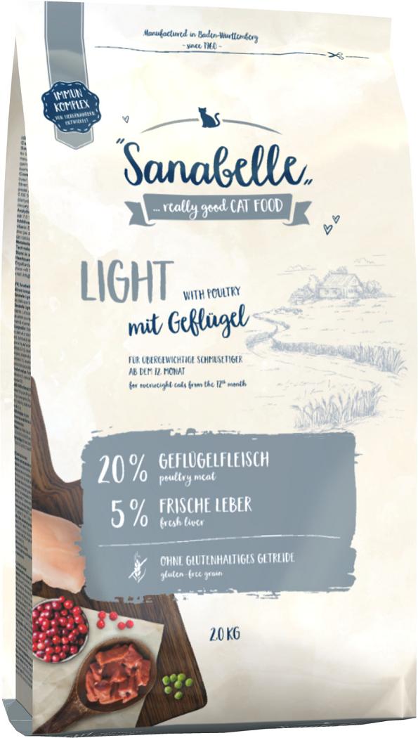 Sanabelle Light ДОМАШНЯ ПТИЦЯ корм для котів схильних до зайвої ваги 10 кг (83470010) Sanabelle Light ДОМАШНЯ ПТИЦЯ корм для котів схильних до зайвої ваги 10 кг (83470010)